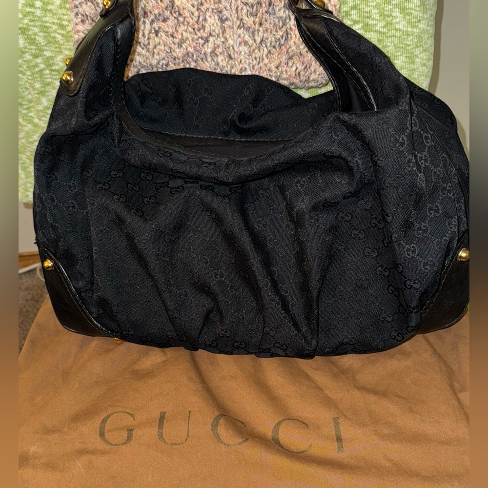 Black GUCCI XL JOCKEY with GG Fabric Excellent condition - Picture 13 of 13